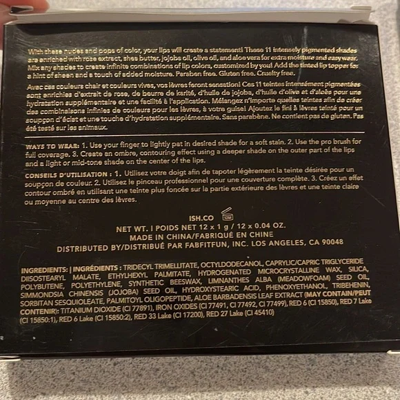 ISH Lip Statement Palette - Picture 2 of 3